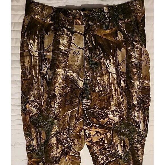 GAMEHIDE Mens Lined Grass Camo Hush Hide Hunting Pants 34x32 See Description - Picture 4 of 8